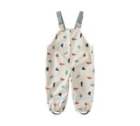 Generisch Impermeabile da bambina con bretelle, capispalla leggero per bambini da 2 a 9 anni, per l'uso quotidiano quando si gioca all'aperto nella stagione delle piogge, bianco, 8-9 Anni