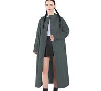 Generisch Impermeabile lungo, impermeabile, giacca a - giacca a traspirante - giacca a leggera trench abbigliamento outdoor unisex adulto, turchese, XL