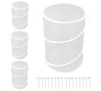 Generisch Impianto a maglia comprende 4 confezioni | Gabbie da giardino pieghevoli | Protezione per uccelli per pomodori verdure alla fragola | 19,7 x 13 cm