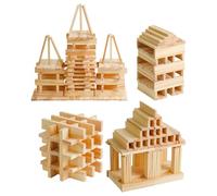 Generisch impilabili in legno, giocattoli impilabili in legno, 100 pezzi, giocattoli educativi per bambini, di legno per l'apprendimento educativo in età prescolare