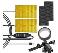 Generisch Impugnature riscaldate per moto - scalda manubrio universale da 7/8 pollici, copertura antiscivolo per manicotti termici | scaldamani per moto ATV Dirt Bike Scooter motoslitta