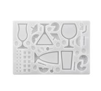 Generisch in silicone per in ghisa - Stampo in ghisa per bicchieri da cocktail | Per la fusione di gioielli, fai da te, artigianato, portachiavi, orecchini e resina epossidica