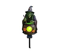 Generisch Incantevole lampada da strega da giardino per la decorazione esterna, luce notturna a energia solare con lucentezza senza tempo (nero, 40 cm)