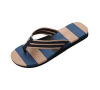 Generisch infradito da donna in tessuto morbido, infradito da donna, sandali da spiaggia, sandali piatti, estivi da spiaggia, casual, estivi, coppia d'amore, pantofole unisex, Blu, 41 EU