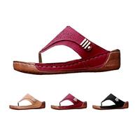 Generisch infradito da donna spiaggia, pantofole da donna, estive, anteriori, rotonde, con suola spessa, slip-on, resistenti all'abrasione, casual, permeabili all'aria, semplicità, sandali ritagliati