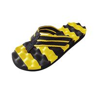 Generisch Infradito da uomo, comode, estive, da spiaggia, infradito, leggere, comode da passeggio, a quadretti, casual, giallo., 41 EU