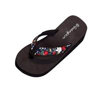 Generisch Infradito per il tempo libero per uomo e donna, pantofole, suola con plateau antiscivolo, scarpe estive aperte, sandali da spiaggia, pantofole da bagno, Blu scuro, 37 EU