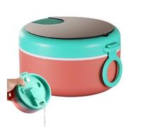 Generisch Instant Noodle Bowl - 14 x 14 x 8 cm contenitore per alimenti con spoon | 30 oz Temperature Versatility Noodle Bowl with Strainer, for Home Travel College School Work Meal Lunch Dinner Snack