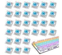 Generisch Interruttori meccanici a croce - Set di assi intercambiabili fai da te, accessori per tastiere meccaniche, interruttore tastiera, verde, nero, rosso, per digitare e giocare