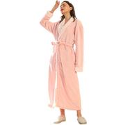 Generisch Intimo da donna, lungo, invernale, caldo, morbido, da donna, colore: nero, Colore: rosa., L