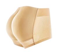 Generisch Intimo da uomo con imbottitura per sollevare i glutei, senza cuciture, ideale come attrezzo per allenare i glutei sotto l'abbigliamento quotidiano, beige., XL
