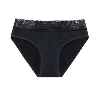 Generisch Intimo mestruale altamente assorbente, elegante pizzo con protezione quadrupla per la massima sicurezza, comfort assoluto senza legare, Nero , XS