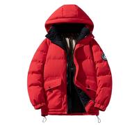 Generisch Inverno cotone sulla giacca coppia stesso grafico Ne Trend cento vestiti pane, Colore: rosso, L