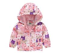 Generisch Jacke Kleinkind Jungen Freizeitjacken Drucken Cartoon Kapuzen Oberbekleidung Reißverschluss Mäntel Langarm Mäntel, viola, 12-18 mesi