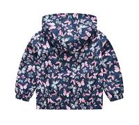 Generisch Jacke Kleinkind Jungen Mädchen Sonnenschutz Jacken Druck Cartoon Kapuzen Oberbekleidung Reißverschluss Mäntel, blu, 10-12 anni