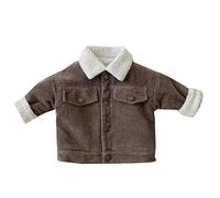 Generisch Jacke Kleinkind Jungen Mädchen Winter Langarm Cord Lamm Fleece Warme Jacke Tovaglia Outwear Begie (Brown, 12-18 mesi)