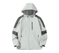 Generisch Jacke Winddichte Jacke für Jungen und Mädchen für Kinder Leichte winddichte Outdoor-Sportjacke für Kinder, Grigio, 13-14 Anni