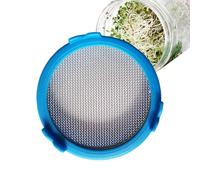 Generisch Jar Lid - PP + Stainless Steel, 3.93x3.93x0.78in Sprouting Jar Fine Mesh Ventilated | Durable Jars Lid Seed Germination Kit, Sprout Growing Lids for Kitchen, Home Gardening, DIY Sprouts