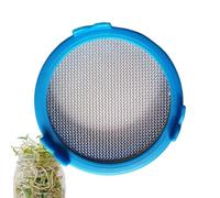 Generisch Jar Lid - PP + Stainless Steel, 3.93x3.93x0.78in Sprouting Jar Fine Mesh Ventilated | Durable Jars Lid Seed Germination Kit, Sprout Growing Lids for Kitchen, Home Gardening, DIY Sprouts