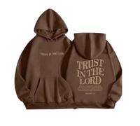 Generisch Jesus Loves You - Felpa da donna con cappuccio, oversize, per il tempo libero, lo sport, a maniche lunghe, con cappuccio, #7, L