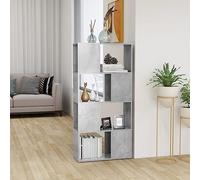 Generisch Jiangboyue-809084 - Libreria, 60 x 24 x 124,5 cm, colore: Grigio cemento