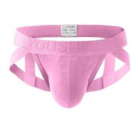 Generisch Jockstrap Uomo Gay Boxer Sissy Lingerie Slip Traspirante Confortevole Mutandine Mutande Morbide Trunk Intimo Erotico Slip Sportivo Trasparente Stretch Tanga Underwear, Colore: rosa., XL