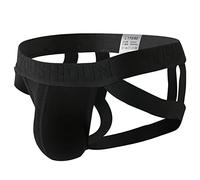 Generisch Jockstrap Uomo Gay Boxer Sissy Lingerie Slip Traspirante Confortevole Mutandine Mutande Morbide Trunk Intimo Erotico Slip Sportivo Trasparente Stretch Tanga Underwear, Nero , XXL