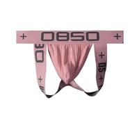 Generisch Jockstrap Uomo Gay Mesh Sissy Lingerie String Traspirante Cotone Trunk Biancheria intima Stretch Slip Underwear Erotico Tanga Trasparente Morbidi Slip Mutande Sottili, Colore: rosa., L