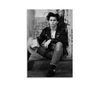 Generisch Johnny Depp affascinante poster artistico da parete, opera d'arte su tela, per camera da letto, soggiorno, decorazione 20 x 30 cm