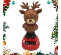 Generisch Jouet Dansant Solaire De Noël - 13 cm | Décoration Dansante Pour Tableau De Bord Auto | Figurine À Thème De Noël Pour Voiture, Maison, Bureau, Décoration