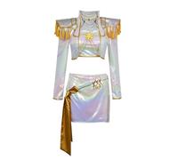 Generisch K-pop D-emon Rumi Mira Zoey Cosplay Costume per bambini, Popstar Rumi Mira Zoey Abiti da palcoscenico Set completo Idol Performance Tuta Natale Carnevale Party Dress Up Abiti per Ragazze