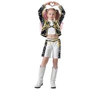 Generisch K-pop D-emon Rumi Mira Zoey Cosplay Costume per bambini, Popstar Rumi Mira Zoey Abiti da palcoscenico Set completo Idol Performance Tuta Natale Carnevale Party Dress Up Abiti per Ragazze