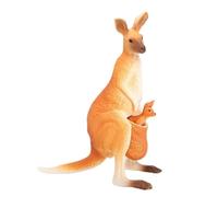 Generisch Kangaroo Animal Figure - Set di sculture Wild Parent Sculpture Set Dipinto a mano | Cute Kangaroo Model for Children Birthday Present Cake Learning Display Play Toy Figure Set Kids Fun Toy