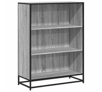 Generisch Kangmusi Sonoma 849122 - Libreria 80,5 x 35 x 107,5 cm, colore: Grigio