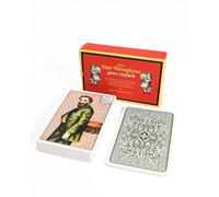 Generisch Kipper 1890 - Set di 42 biglietti in rilievo su entrambi i lati, 9 x 6 cm, con motivi tradizionali