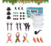Generisch Kit Construction Bonhomme de Neige - Activité Créative Hiver | Argile à Modeler | Activités Scolaires, Vacances, Atelier, Jeu Éducatif, Décoration Fête, DIY Bonhomme de Neige
