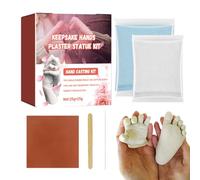Generisch Kit di fusione a mano 3DD, kit per modellare a mano, coppia | Kit di cerotti a mano per famiglia, stampo in gesso e piede in ghisa, coppie nonna e amico