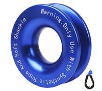 Generisch Kit di recupero Soft Shackle - Anello Snatch - 41.000 lbs Off Road Recovery Kit Soft Shackle - Anello di traino UTV, puleggia antiruggine, robusto set di per per ATV,