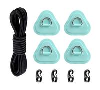 Generisch Kit di riparazione per tavola da paddle, impermeabile, in acciaio | Toppe ad anello a D per barche gonfiabili, per kayak, canoa, tavola da surf, gommoni, attività all'aperto, viaggi