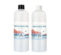 Generisch Kit per muffe - 1: 1 kit per colata in resina, forma trasparente traslucida, stucco per epossidici e progetti artigianali, per candele in silicone fai da te