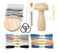 Generisch Kit - Set di attrezzi per tessitura portatile, mini loom repair System, tessuto Mending Craft Accessories Crochet Hook Collection | fai da te per calze, jeans scarf