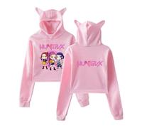 Generisch KPop D-emon Hunters Felpa con cappuccio da donna, K-Pop Streetwear con stampa anime, Y2K Streetwear, a maniche lunghe, casual, per i fan del K-pop, #151, S