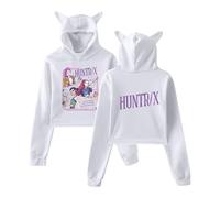 Generisch KPop D-emon Hunters Felpa con cappuccio da donna, K-Pop Streetwear con stampa anime, Y2K Streetwear, a maniche lunghe, casual, per i fan del K-pop, #147, S