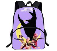 Generisch KPop Demon Hunters - Zaino scuola leggero per bambini con design anime, perfetto per la scuola, Stlye-7, 16Inch