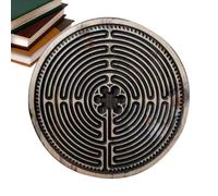 Generisch Labirinto di legno - Enigma educativo sostenibile per l'apprendimento e lo sviluppo cognitivo, strumento Zen di consapevolezza | Accessorio versatile per preghiera, meditazione, attività di