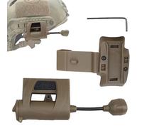 Generisch Lampada frontale per casco, lampada frontale regolabile in 4 colori, per campeggio, pesca, passeggiate, scooter