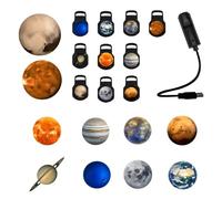 Generisch Lampada multifunzionale a forma di nebbia spaziale con collo di cigno flessibile, alimentazione USB, decorazione astronomia per proiettori per la cameretta dei bambini