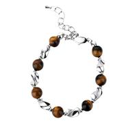 Generisch Larghezza 8 In Anelli Stone & Bracciale Con Lobster Clasp | Replacement Alert Jewelry Oro Moda Braccialetti Per Donne Uomini Placcato Perline Bracciale Gioielli di San Valentino, Taglia