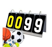 Generisch Lavagna per indicatore del livello di gioco, supporto flip con schede numeriche, indicatore dei punti di gara, adatto per baseball, calcio, softball, basket, pallavolo, palestra, tornei e