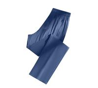 Generisch Leggings da donna con design floreale come pantaloni lunghi con elastico in vita per un comodo uso quotidiano, attività sportive per il tempo libero, Blu marino, M
